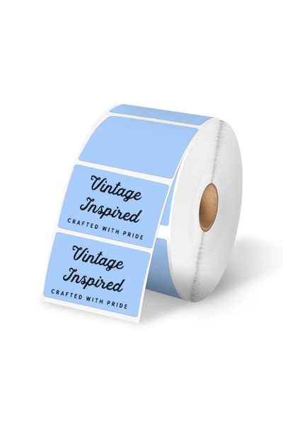 Phomemo 57x32mm/1.000adet Mavi Termal Etiket 2,25x1,25inç, PM-241-BT, D520-BT...