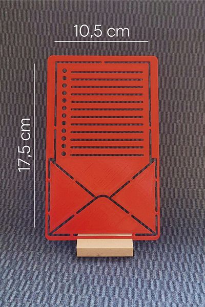 Karmelom Studio Bullet Journal Note and Letter Envelope Themed Template Ruler