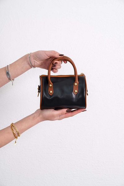 Unique Women's Cylinder Model Cross Strap Small Shoulder and Shoulder Bag