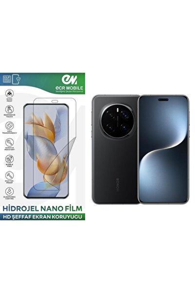 ECRMOBILE Honor Magic 7 Pro ile Uyumlu Hidrojel Ekran Koruyucu Film HD-ŞEFFAF...