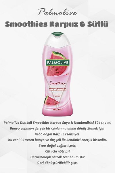 Palmolive 450 ml Watermelon and Milk Smoothies - Buy 6 Pay 5