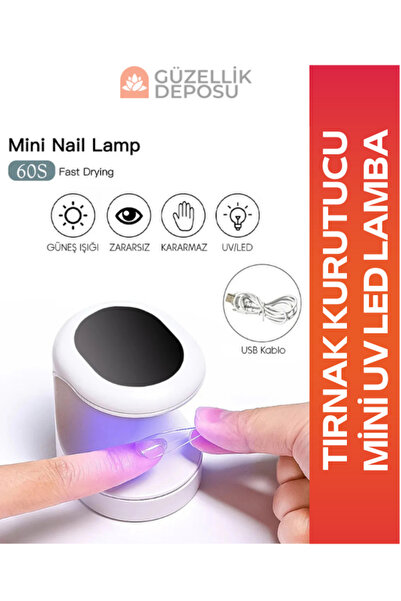 Güzellik Deposu Mini Uv Led Işık Uv Led Lamba Poly Jel Kurutma Jel Tırnak Kur...