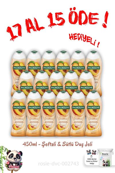 Palmolive Buy 17 Pay 15 Shower Gel Smoothies Peach and Milk 450 ml