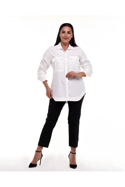 Hanezza Cămașă de mărime Plus pentru femei, oferind eleganță și confort împreună