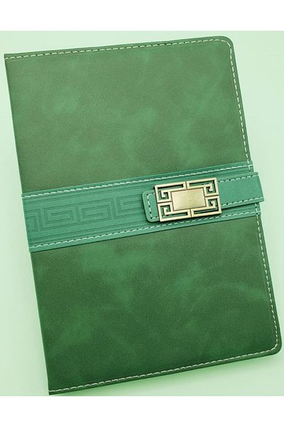 Modellino 120Y Modelist Notebook with Hardcover Leather Cover Magnet Square Belt Buckle Lock A5 Lines - Color Options
