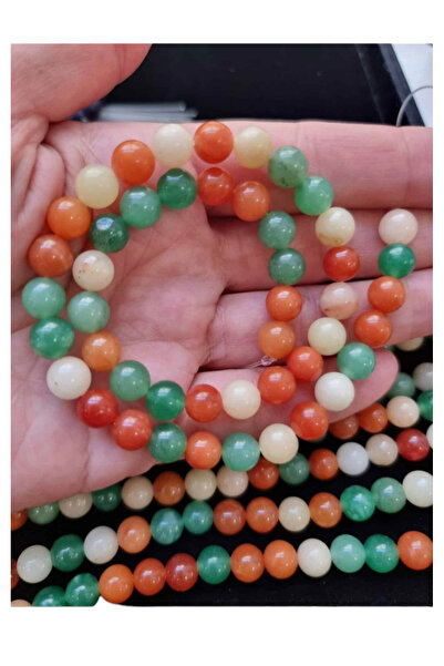 SESİKA HOBİ Оригинален естествен камък, качествен естествен микс от ахат 8 мм...