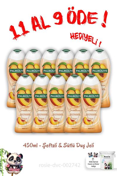 Palmolive 450 ml Smoothies Gel - Buy 11 Pay 9 Shower, Peach, Milk and Rosie