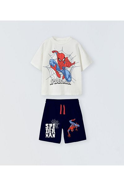 Name Baby Boy's Spiderman Shorts Suit