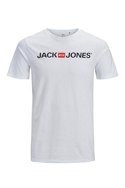 Jack & Jones تي شيرت أبيض للرجال من Trisiss Jack Jones Jack&Jones Essentials