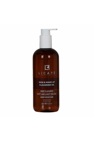 Licape Reinigungsöl 400 ml - Zweiphasen-Formel für Haut & Make-up ohne fettiges Gefühl