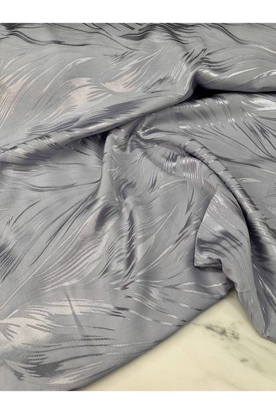 ipekkumaş Gray Color Dressing Shawl and Trouser Holder Javenes Fabric Product Sold in Pieces 1 Piece 1 Meter