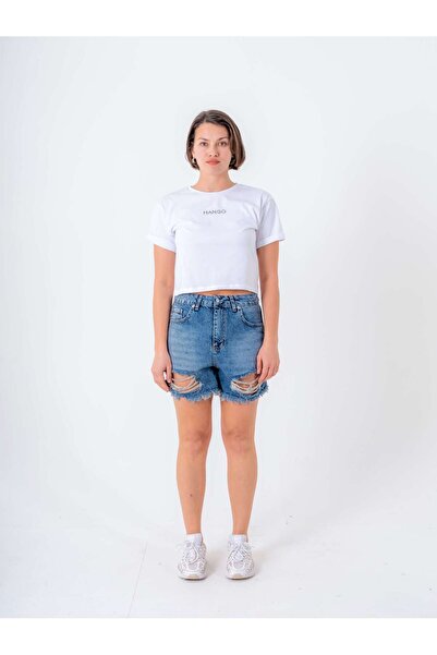 SHUR BOUTİQUE Yırtıklı Kot Short