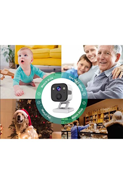 Ventus 3030 Mini WiFi  Gece Görüş Sesli Konuşma WaterProof 2400mah Dahili Batarya Akıllı Kamera