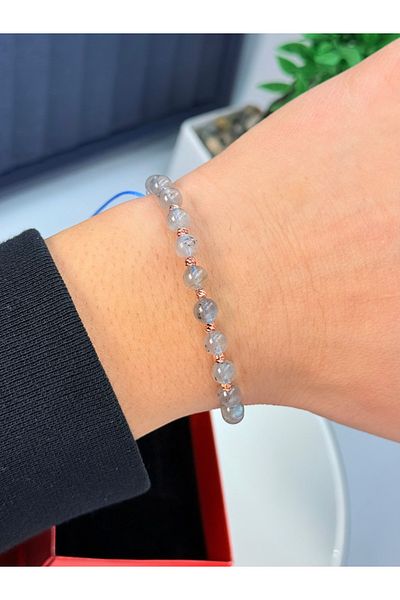 NikaŞ Mysterious Lights: Handmade Labrodite Stone Bracelet