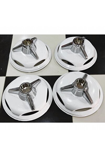 KAPSAN FORD TRANSİT TEK TEKER-JUMBO 16'' İNÇ BEYAZ JANT KAPAĞI 4 ADET 3 KOLLU FIRFIR