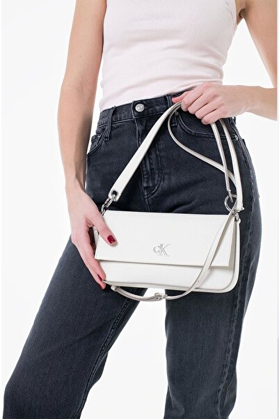 Calvin Klein Kadın Beyaz Omuz Çantası
