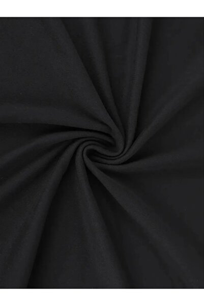 Let's Wear Black 100% Cotton Comfort Oversize Crew Neck Black T-Shirt