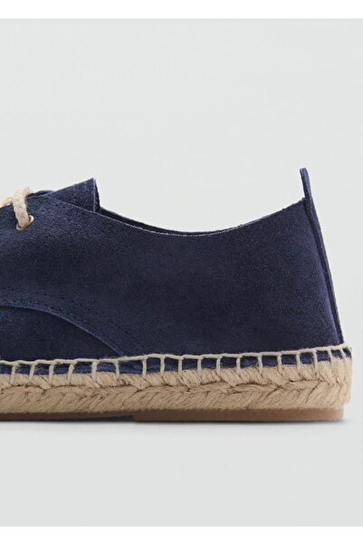 MANGO Kids Bağcıklı süet espadril