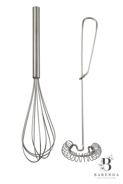 BARENDA Set of 2 Idealisk Whisk - Large Size and High Quality Whisk Set Dowry Pack