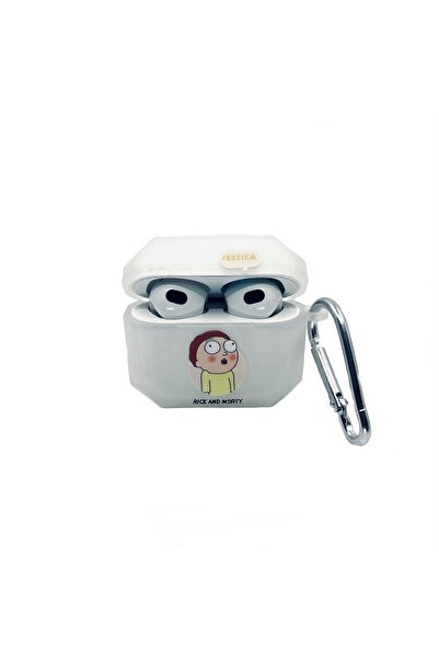 ZenAI Airpods 3. Nesil Uyumlu Sevilen Fantastik Karakter Morty Tasarımlı Beya...