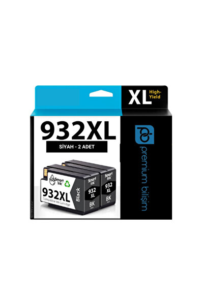 HP 932XL 932 XL Siyah Muadil Kartuş -OfficeJet 6600 6700 7510 7610 7612 6100 ...