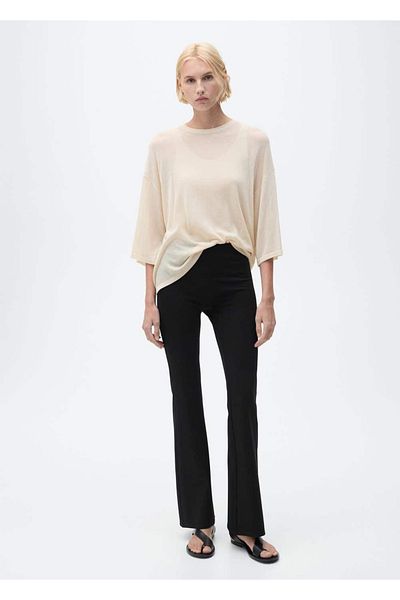 MANGO Woman Flared Leggings