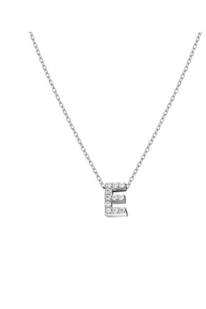 Silver 925 Ayar Gümüş E Harfli Kadın Kolye / Kutulu Gönderim/ Sevgililer Günü...