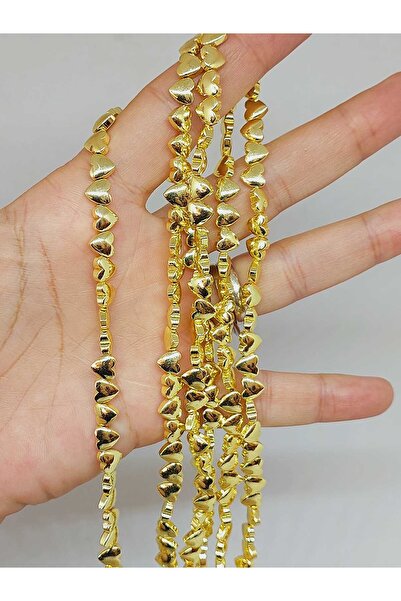 Yasamtohumu Piatra hematită în formă de inimă 2,5*5 mm șir (56040)