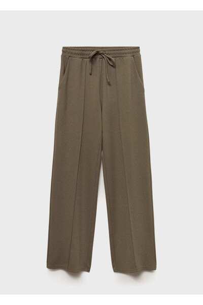 MANGO Woman Wideleg jogger pantolon