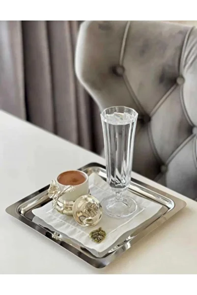 DECOOR MALL 2 Stainless Steel Presentation Tray