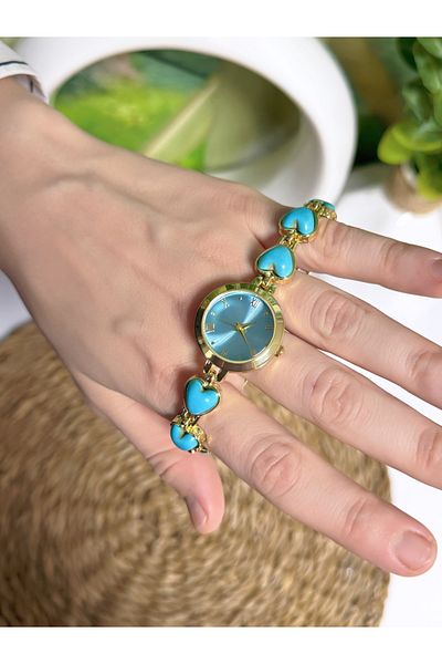 Bimodabu Beaded Stone Model Women's Wristwatch