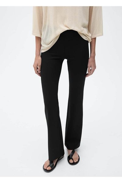 MANGO Woman Flared Leggings
