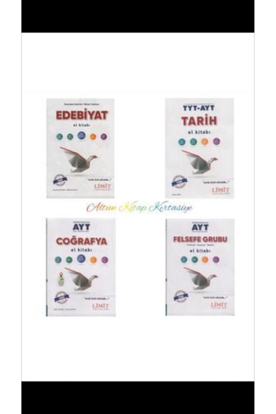 Limit Yayınları Ayt Sözel El Kitabı Seti Edebiyat Tarih 4 Lü Set 2024-2025