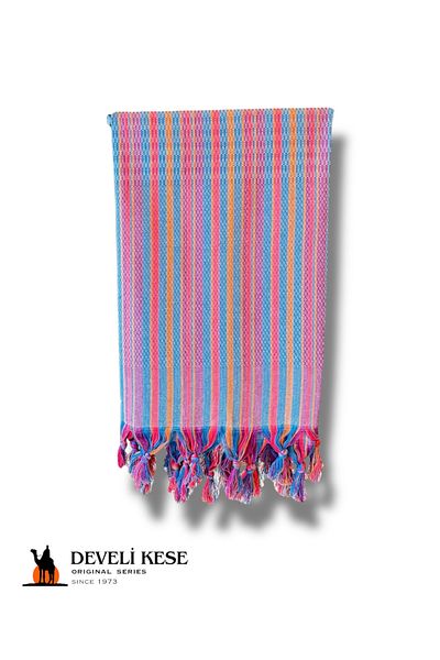 Develi 1 Piece Anatolia (Pink) Bamboo-Cotton Bath Peshtemal - Develikese