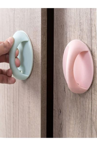 Mode Cool Multi-Purpose Self-Adhesive Cabinet Drawer Plastic Handle for Wardrobe Cabin Toilet Lid