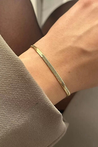 Vitastyle Gold Color Italian Chain Steel Bracelet