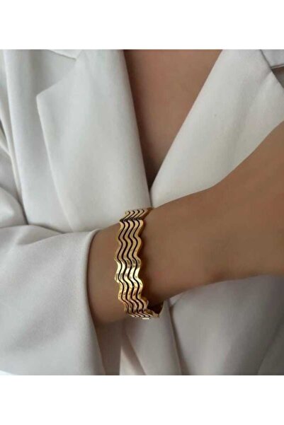 İnci Çelik Kelepçe Bileklik