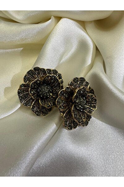 GizemCinar Kararmaz El Yapımı Rose Küpe