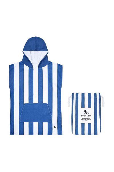 Dock & Bay M Whitsunday Blue - Dock and Bay Uv Protection Children's Poncho