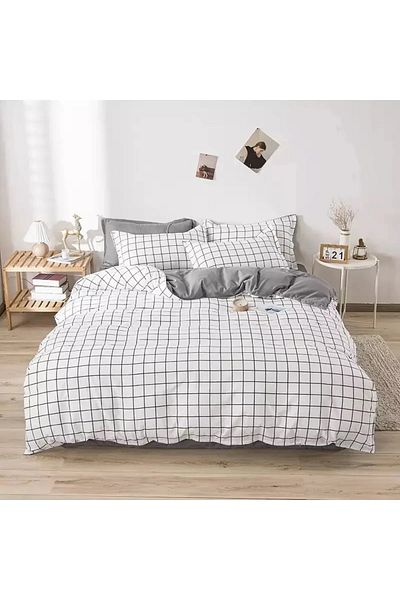 Sdream Set de husă de pilota DUBLĂ din bumbac fără cearșaf