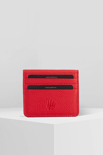 WATCHOFROYAL Paır Flotter Red Slım Hakiki Deri Cüzdan