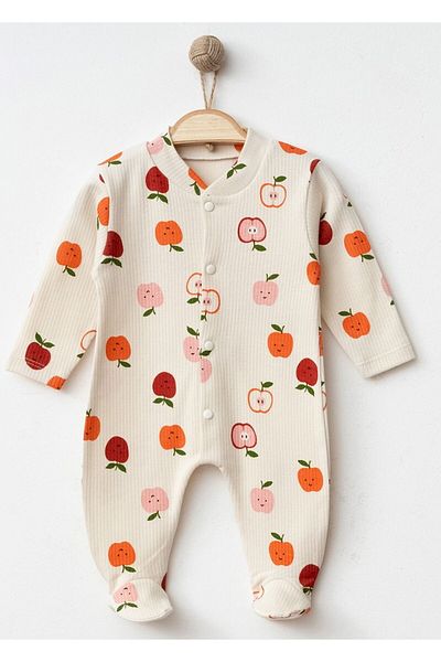 Nayinom Apple Patterned Jumpsuit with Booties