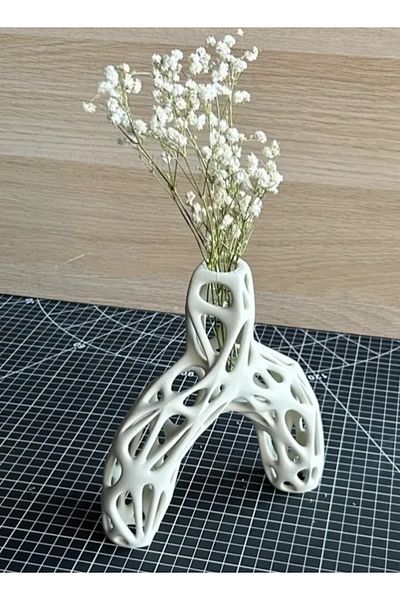 3D Brothers Donut Vase - Organic Mesh Flower Vase