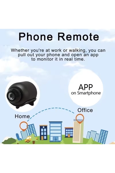 YuumiCo Mini Kamera WiFi IP Kablosuz Bebekler Ve Evcil Hayvanlar Için Akıllı Ev İzleme Kamerası Küçük Kamera