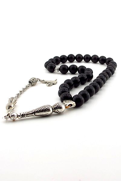 Solfera Dark Brown Id Tree Oud 33 Grain Rosary - Ts006