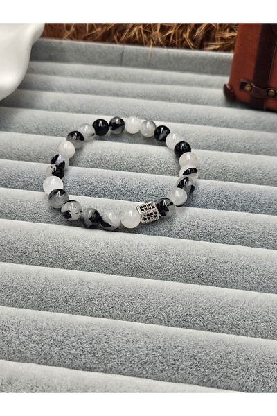 AURA Rutil Quartz Natural Stone Bracelet - 100%
