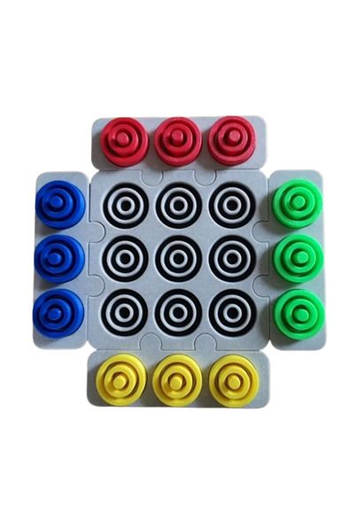 3D Brothers Otrio board game for Family game nights, Educational tool for developing strategic thinking and