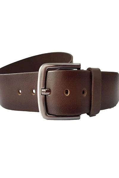 BAW COMPANY Genuine Leather Men Belt 4.30cm Leather Genuine Metal Buckle for Jeans
