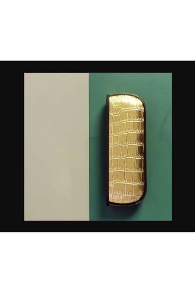 YuumiCo Gold Iqos 3.0 Deri Görünümlü Kılıf - Iqos Koruma Kılıfı - Sert Koruma...