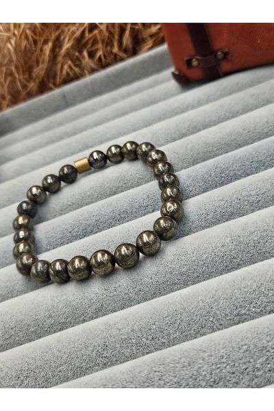 AURA Natural Stone Bracelet with Pyrite Stone